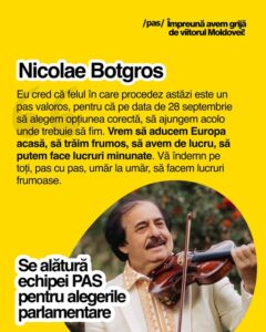 Nicolae Botgros își depune mandatul de deputat: „Se va concentra pe activitatea artistică”