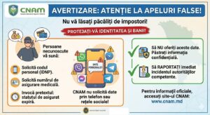 CNAM avertizează asupra escrocheriilor