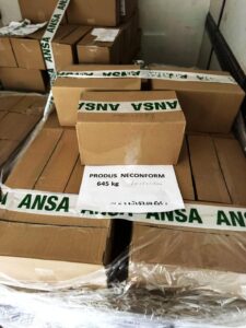 ANSA a dispus nimicirea mai multor loturi de produse alimentare de import