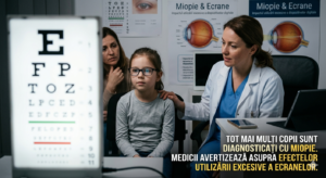 Tot mai mulți copii sunt diagnosticați cu miopie. Medicii avertizează asupra efectelor utilizării excesive a ecranelor