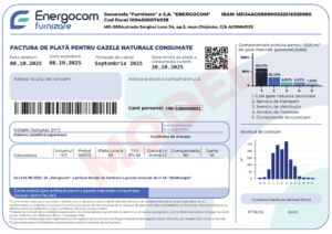Facturile la gaz pentru consumul din iunie vor fi emise în prima parte a lunii august. Energocom trece la propriul sistem de procesare a plăților