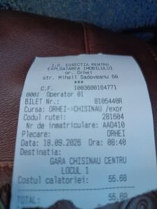 Vremurile sunt tot mai ”bune”. Prețul unei călătorii Orhei-Chișinău din nou a crescut