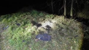 Trei cratere cu diametrul de câțiva zeci de centimetri au fost descoperite în locul exploziei produse în preajma drumului Brănești-Ivancea